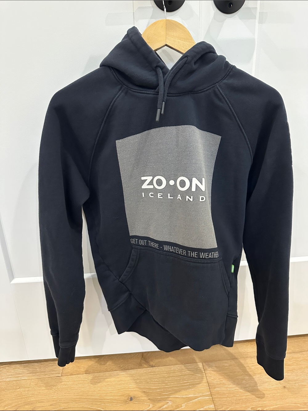 Women's Black ZO ON Iceland Black Hoodie - Organic Cotton